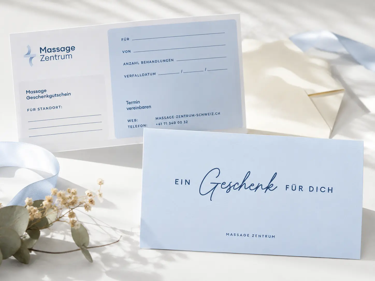Massage-Gutschein für eine Behandlung im Massage Zentrum Bassersdorf